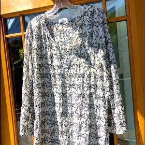 98%silk and crystal embroidered tunic